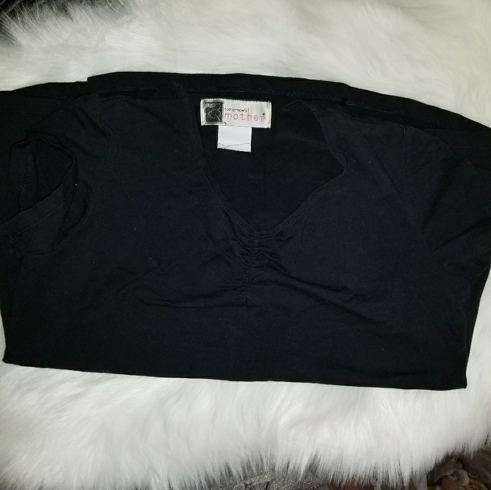 Tomorrow's Mother  black short sleeve shirt